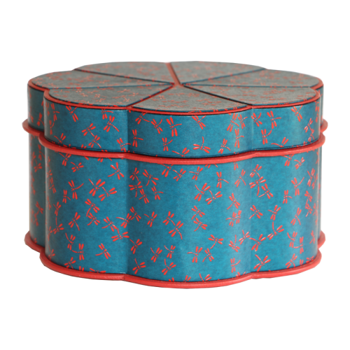 Kit de cartonnage - Boîte florale heptagonale